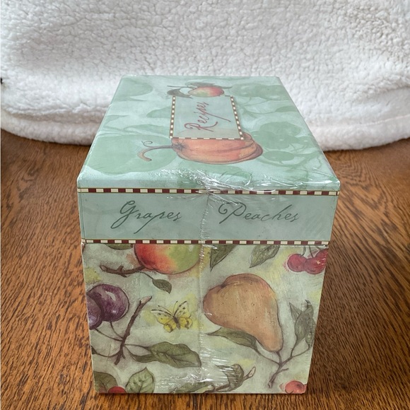 Sale 2 for $8 Martin Designs Cardboard Fruit Design Recipe Box - Picture 4 of 7